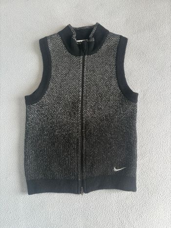 Gilet sans manches blanc et noir Nike 
