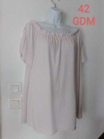 Tee shirt épaules dénudées femme 42