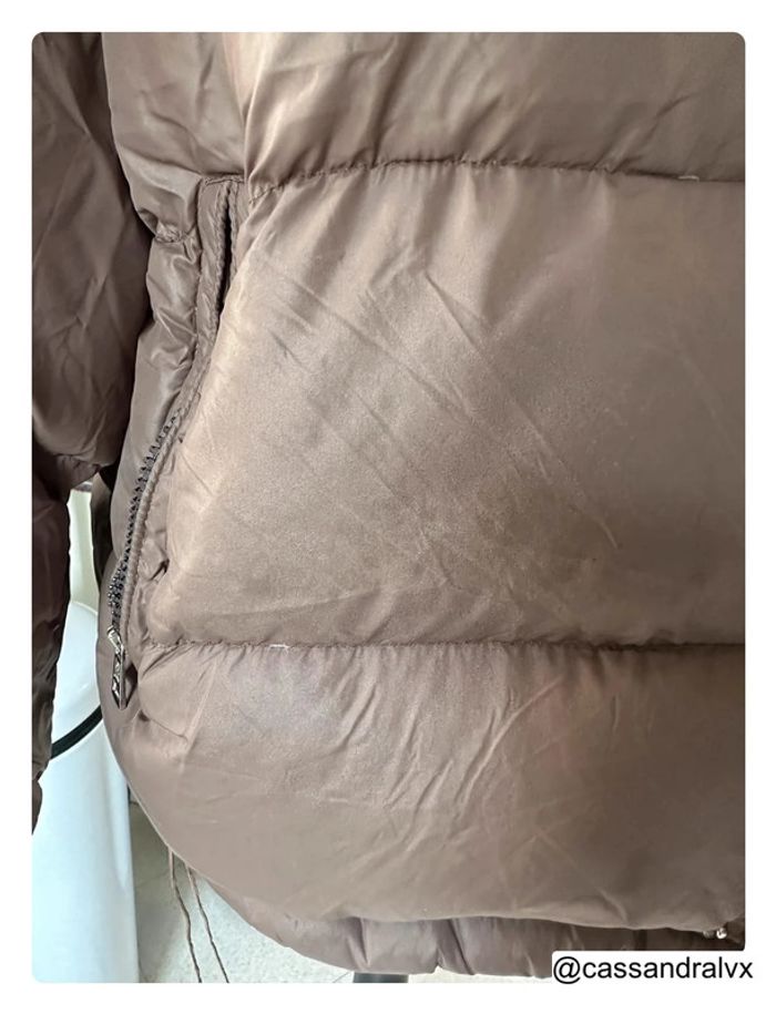 Doudoune Moncler marron - photo numéro 4