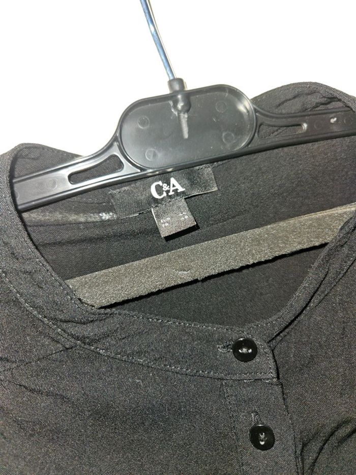 Tunique chemisier noire C&A taille 44 - photo numéro 5