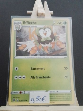 Carte Pokémon Efflèche 20/189