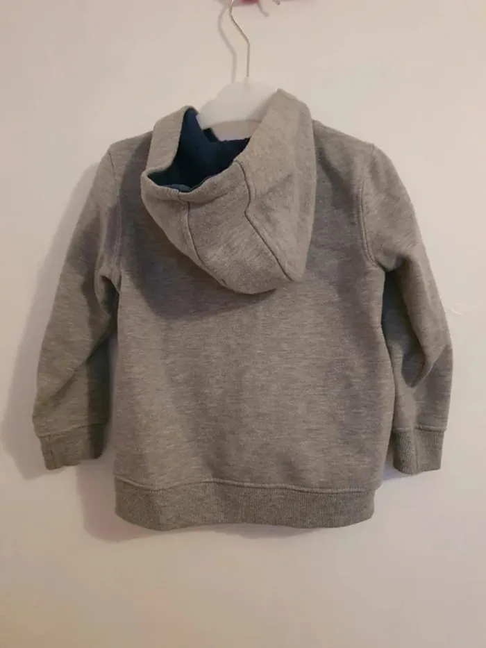 Veste sweat capuche fermeture eclair mickey disney taille 4 ans - photo numéro 5