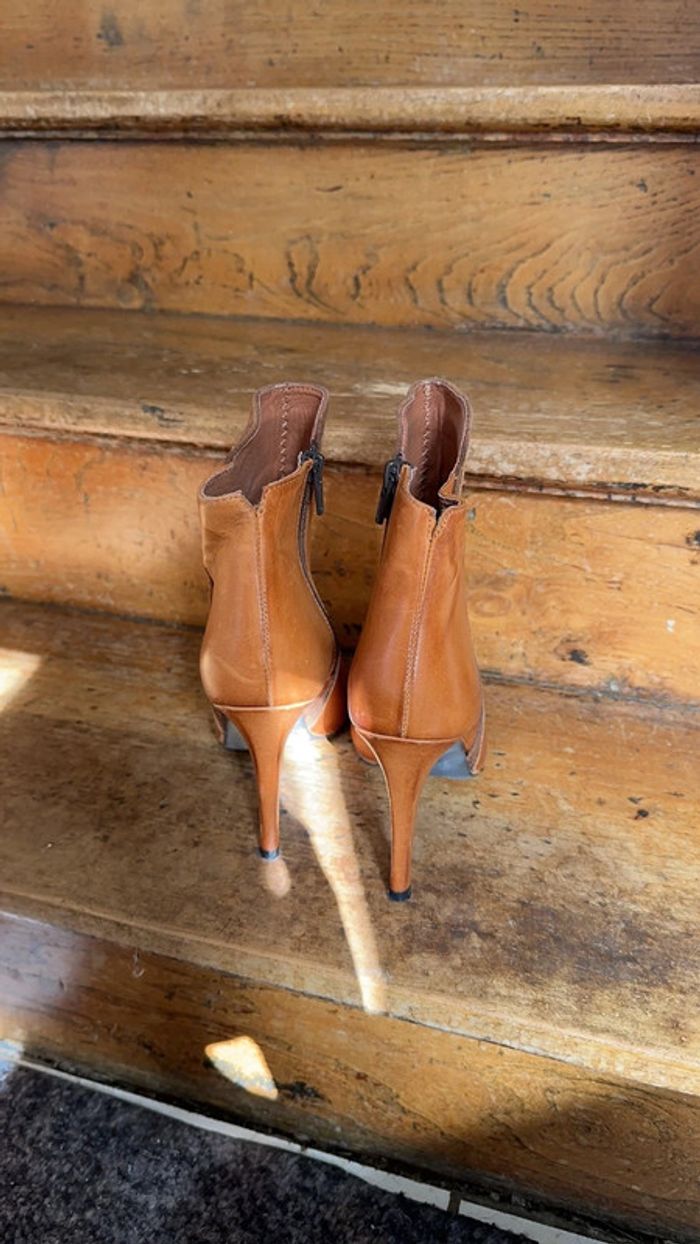 Bottines cuir marron vieilli Woman - photo numéro 4