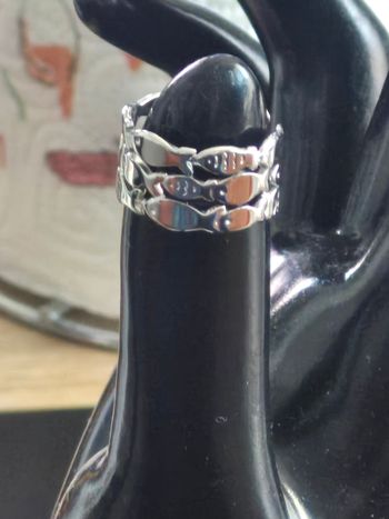 Bague argenté poisson