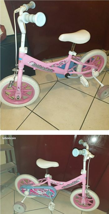 Petit vélo à roulettes fille