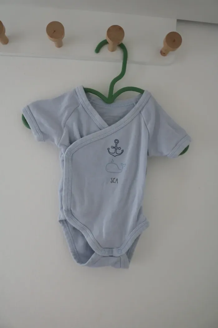Lot bodies été garçon Vertbaudet 1 mois - photo numéro 3