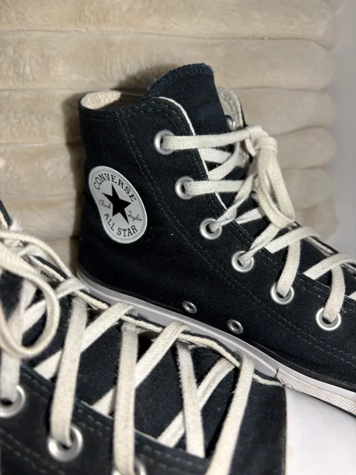 Converse montantes plateformes - noires - photo numéro 14