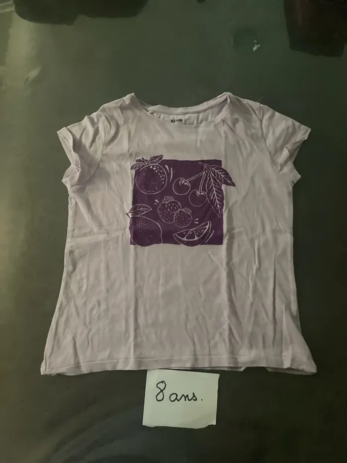Teeshirt manches courtes Kiabi Lila