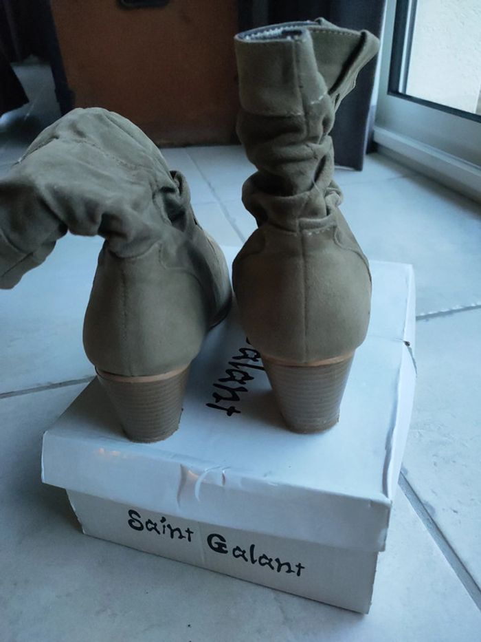 Bottines taupe nubuck - photo numéro 2