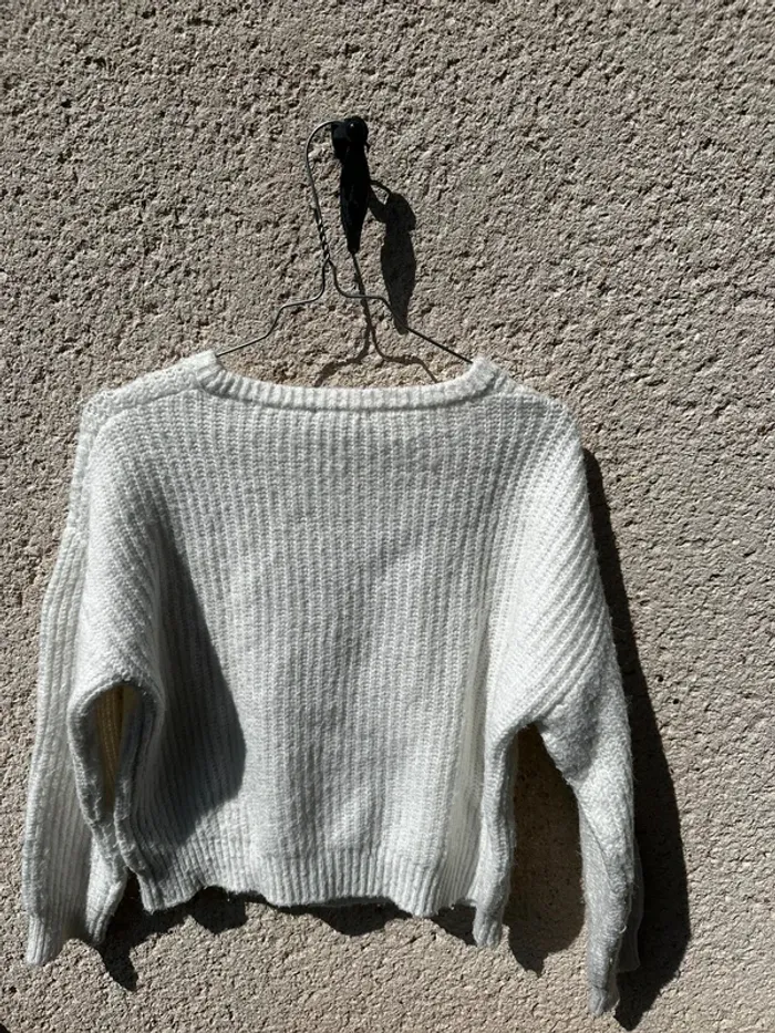 Pull blanc cassé - photo numéro 2