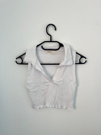 Top court blanc Pull&Bear