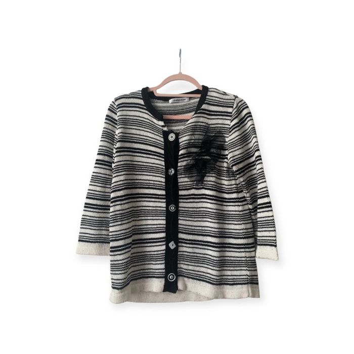 Blouse noir rayure