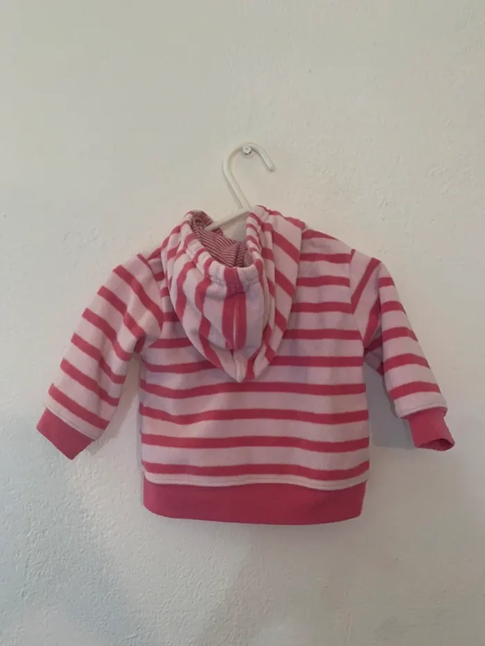Veste à capuche rayée - Carter’s - 6 mois - photo numéro 3