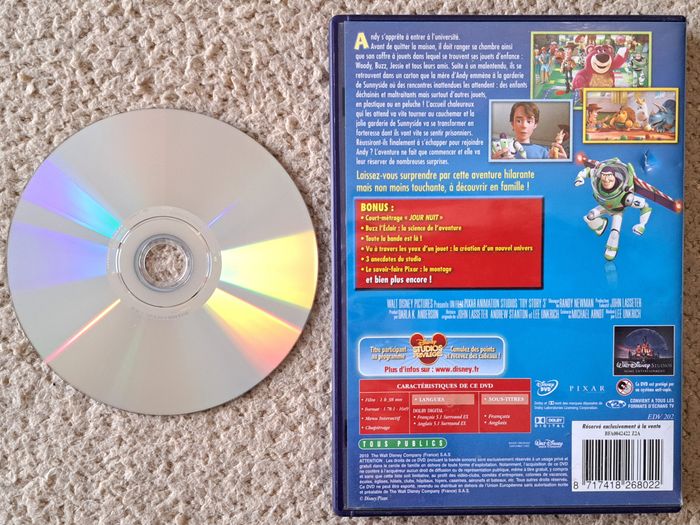 💿 DVD Disney Pixar Toy Story 3 - photo numéro 3