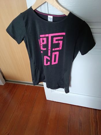 Tee-shirt Domyos noir et rose