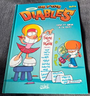 Livre bandes dessinées les p’tits diables frère et sœur à la folie en bon état voir photos