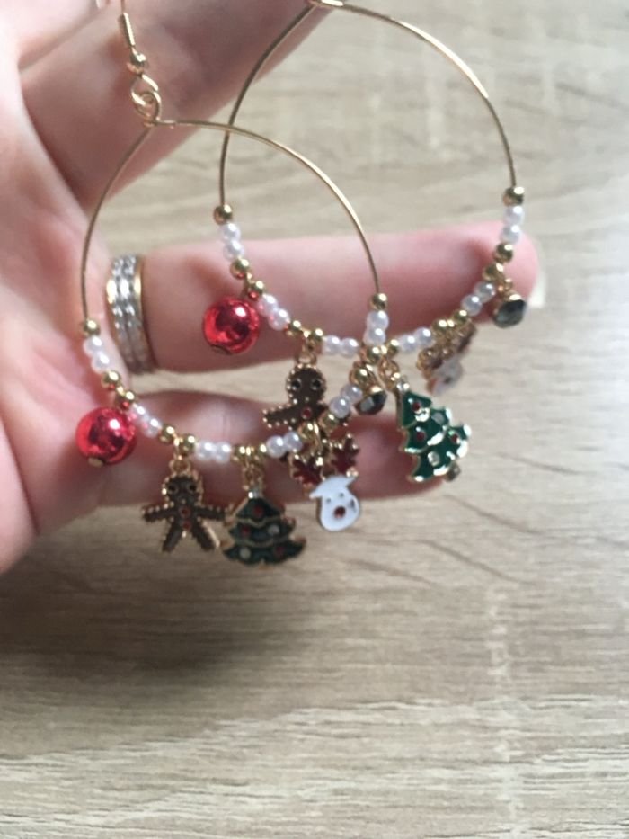 Boucles d’oreilles NEUVES pour femme thème de Noël 🎄🎅🏼 - photo numéro 6