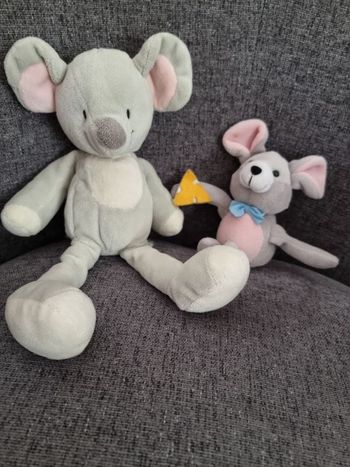 Lot de 2 peluches "souris"