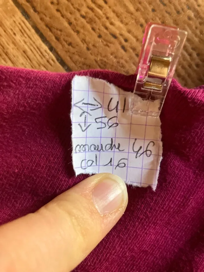 Sous pull volet/Bordeaux @ - photo numéro 2