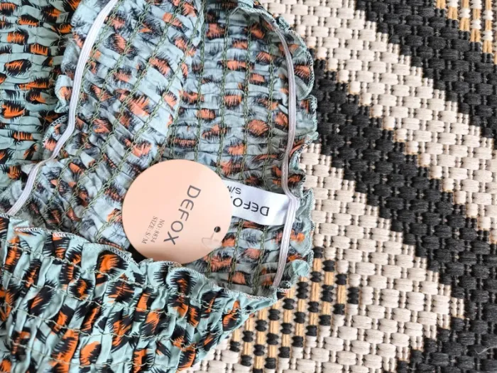 Haut bandeau smocké Defox – Taille S/M – Neuf avec étiquette - photo numéro 2