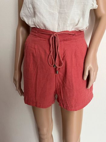 Short corail taille 38, 100% coton