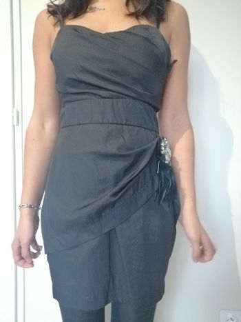 Tunique noire de soirée