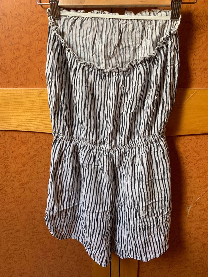 Combishort bustier motif zèbre - photo numéro 4