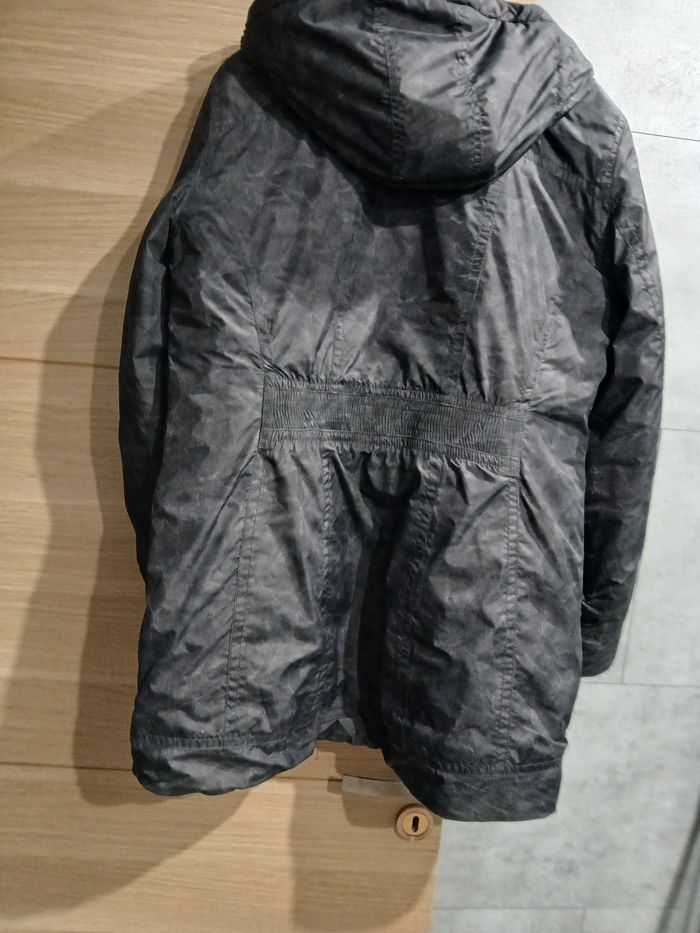 Doudoune gris foncé,  froncée au dos - photo numéro 5