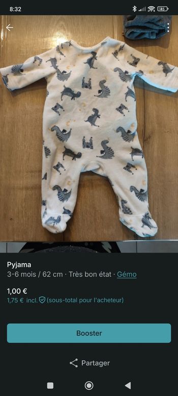 Pyjama velours