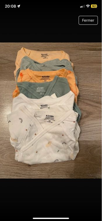 Lots 6 bodies 3 mois 