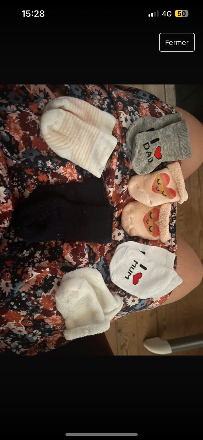 Lot chaussette bébé