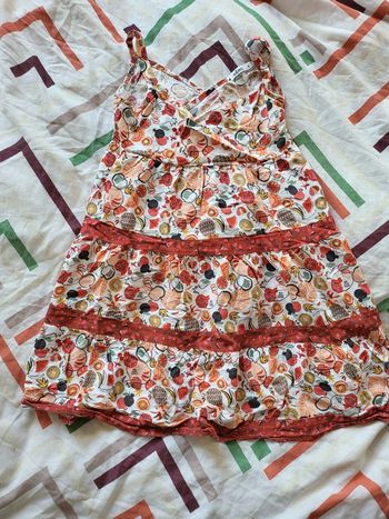 Robe débardeur motif fruité 8 ans