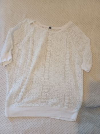 Pull manches courtes femme