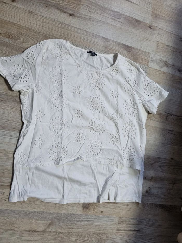 T-shirt blanc 2en1