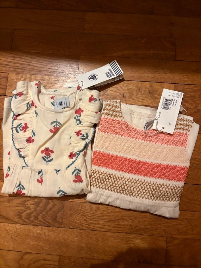 2 robes petit bateau 6 mois neuve avec étiquette - photo numéro 2