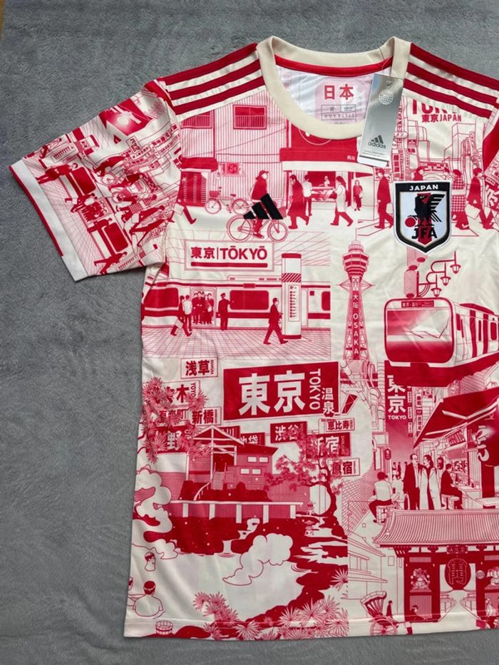Maillot concept foot Japon blanc rouge édition Tokyo taille M - photo numéro 2