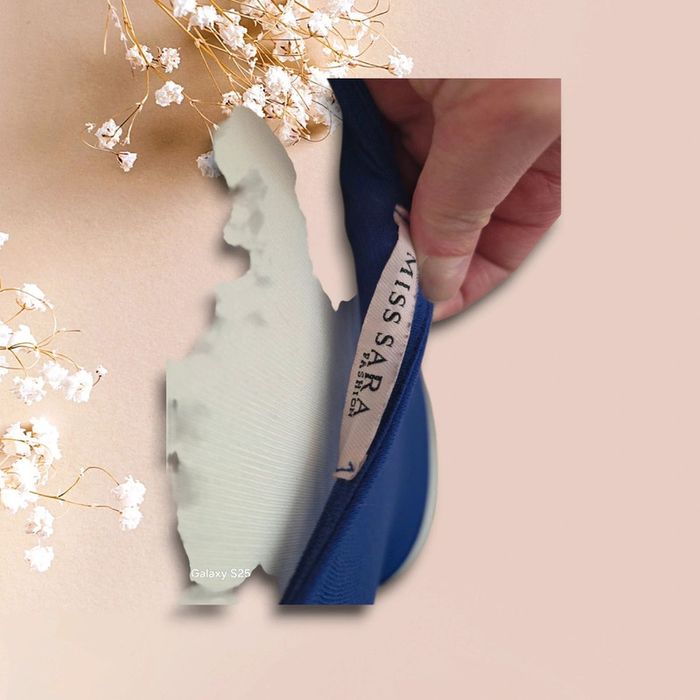 Débardeur bleu dentelle - taille S - photo numéro 4