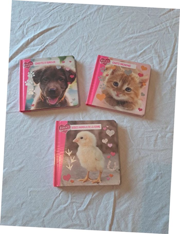 Lot de 3 livre trop mignons. J'aime ta frimousse.