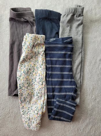 Lot de 5 leggings 12 mois 74 cm
