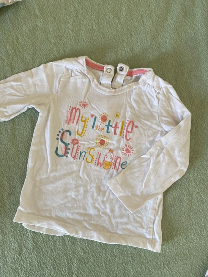 T-shirt manche longue taille 12 mois