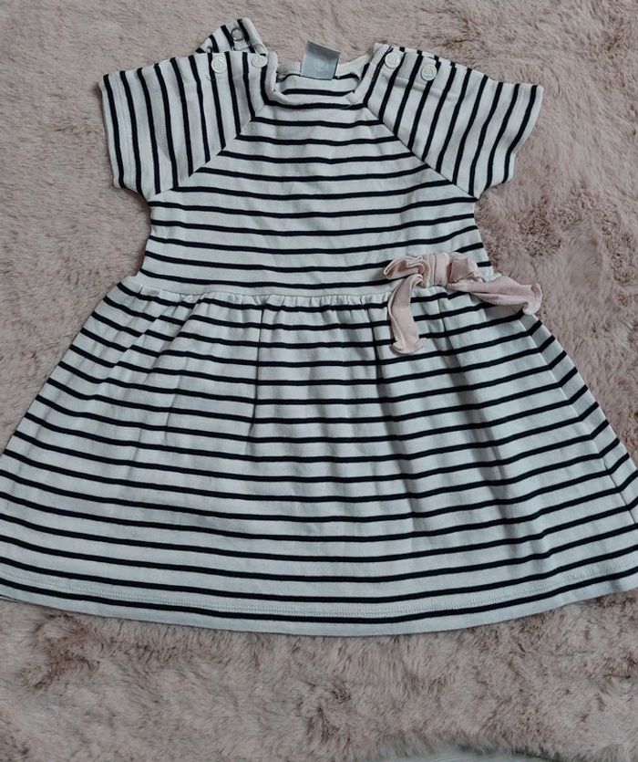 Robe Marinière Petit Bateau 12 mois