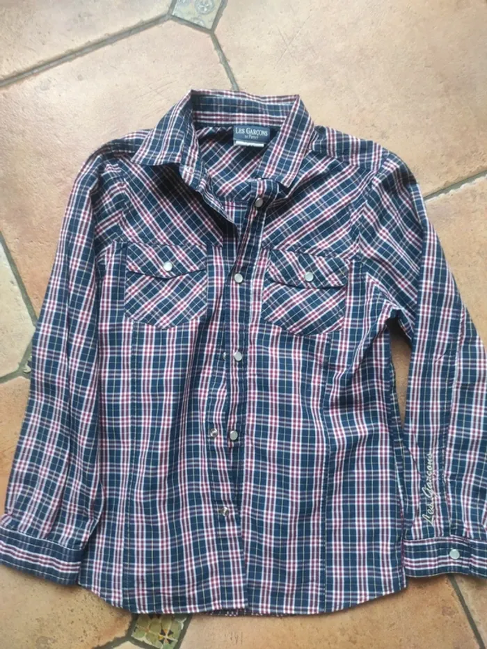 Chemise a carreaux manches longues - photo numéro 2