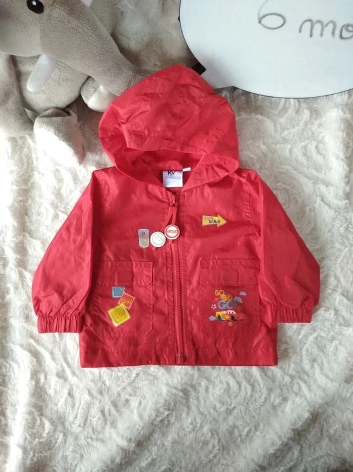 Imperméable veste blouson à capuche Garçon 6 mois Cars Disney Baby - photo numéro 2