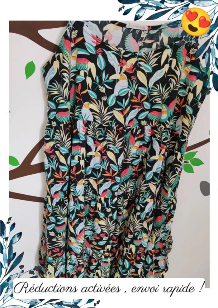 Robe femme fleuries coloré - photo numéro 2