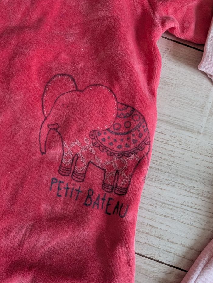 Lot pyjamas Petit bateau 3 mois fille rose - photo numéro 5