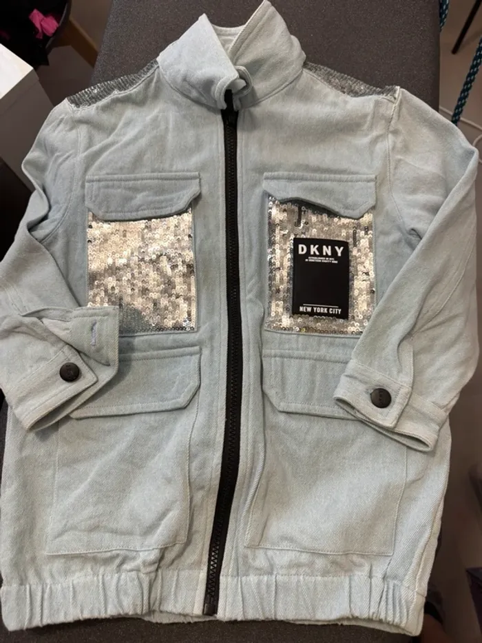 Veste jean 6 ans DKNY - photo numéro 8