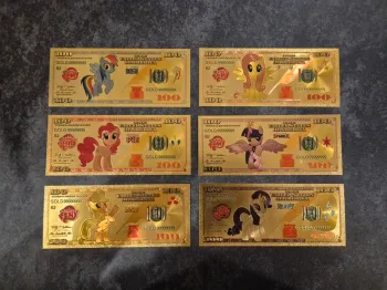 Billets OR à collectionner My Little Pony