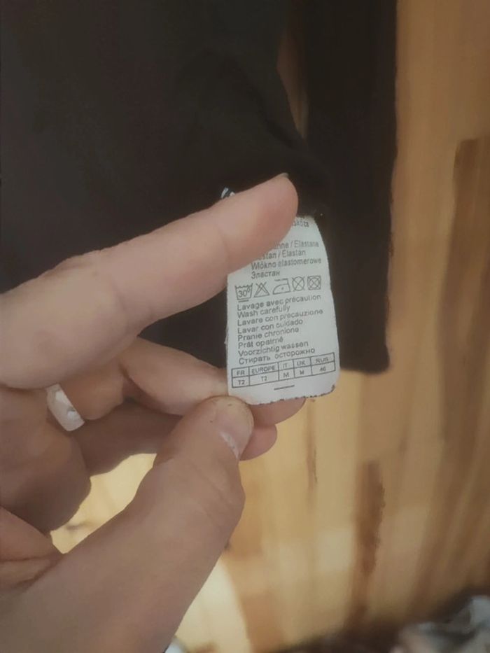 Sous pull noir taille 2 camaïeu - photo numéro 3