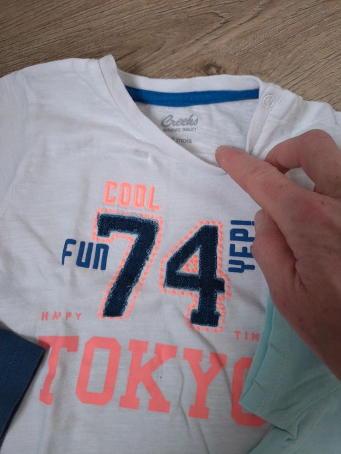 Lot tshirt 12mois - photo numéro 3