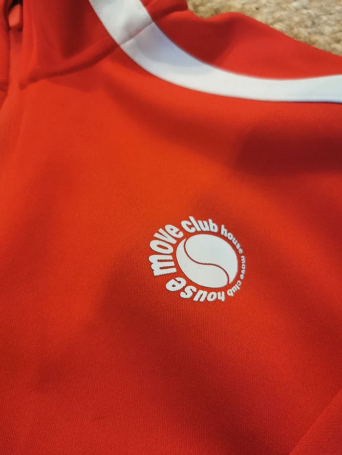 Veste jogging polyester rouge et blanche h&m move super état 2024 - photo numéro 3